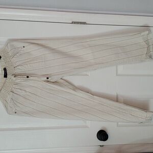 Sound Style Linen Blend Striped Trousers